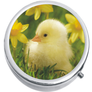 Baby Duck Flowers Medical Pill Box