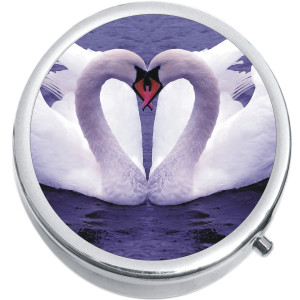 Heart Swans Medical Pill Box