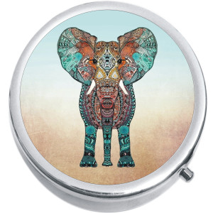 Tribal Elephant Medical Pill Box