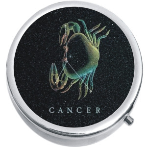 Cancer Zodiac Stars Medical Pill Box