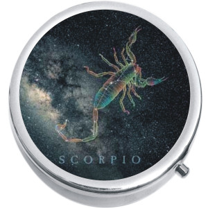 Scorpio Zodiac Stars Medical Pill Box