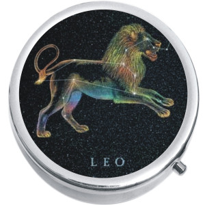 Leo Zodiac Stars Medical Pill Box