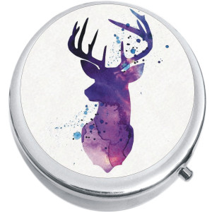 Watercolor Deer Medical Pill Box