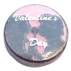 Valentines Day Floating Locket Charm
