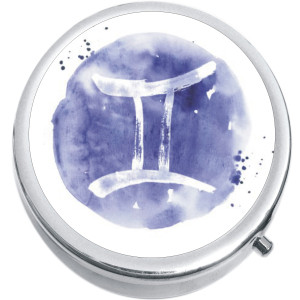 Watercolor Gemini Medical Pill Box