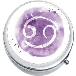 Watercolor Cancer Medical Pill Box