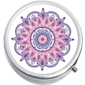 Mandala Print Medical Pill Box