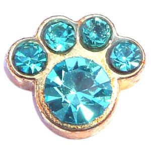 December Paw Goldtone Floating Locket Charm December Paw Goldtone Floating Locket Charm