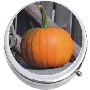 Festive Fall Pumpkin Medical Pill Box