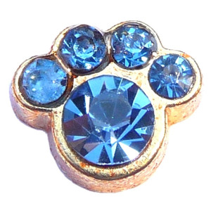 March Paw Goldtone Floating Locket Charm March Paw Goldtone Floating Locket Charm