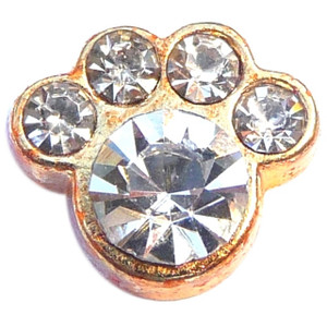 April Paw Goldtone Floating Locket Charm April Paw Goldtone Floating Locket Charm