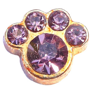 June Paw Goldtone Floating Locket Charm June Paw Goldtone Floating Locket Charm