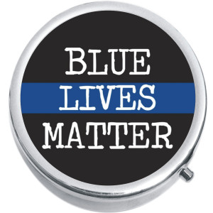Blue Lives Matter Medical Pill Box