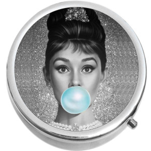 Audrey Hepburn Bubble Medical Pill Box