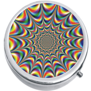 Psychedelic Pattern Pill Box