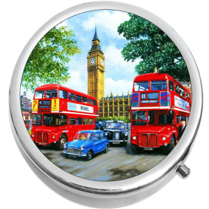 Big Ben Double Decker Bus Pill Box