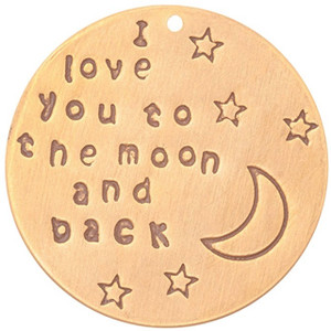 To the Moon and Back Gold for 30mm Locket To the Moon and Back Gold for 30mm Locket