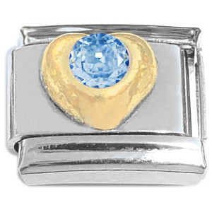 Small Heart March Italian Charm