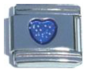 Heart Blue Italian Charm Heart Blue Italian Charm