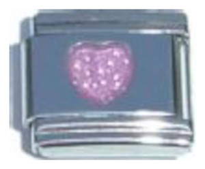 Heart Pink Italian Charm Heart Pink Italian Charm