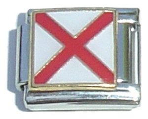 Alabama State Flag Italian Charm Alabama State Flag Italian Charm
