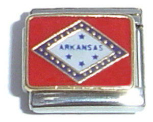 Arkansas State Flag Italian Charm Arkansas State Flag Italian Charm