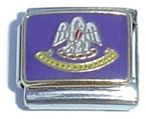 Louisiana State Flag Italian Charm