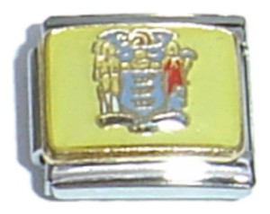 New Jersey State Flag Italian Charm New Jersey State Flag Italian Charm