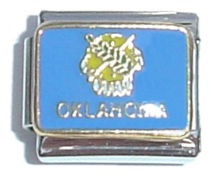 Oklahoma State Flag Italian Charm Oklahoma State Flag Italian Charm