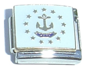Rhode Island State Flag Italian Charm Rhode Island State Flag Italian Charm