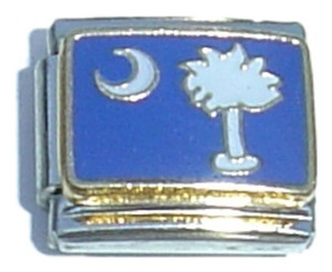 South Carolina State Flag Italian Charm
