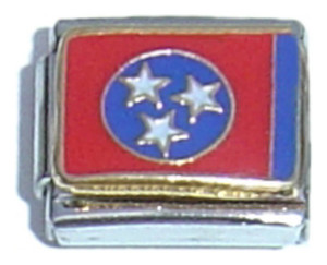 Tennessee State Flag Italian Charm