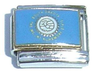 South Dakota State Flag Italian Charm