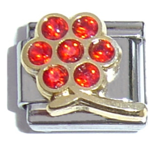 July Big Flower Italian Charm