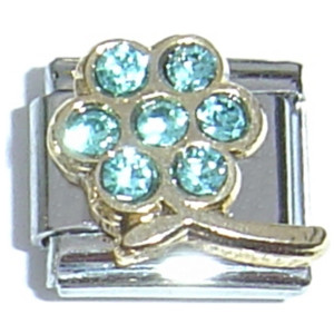 March Big Flower Italian Charm March Big Flower Italian Charm