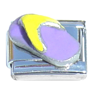 Purple Flip Flop Italian Charm