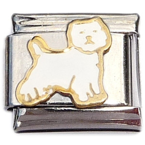 West Highland Terrier Westie Dog Italian Charm West Highland Terrier Westie Dog Italian Charm