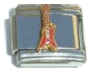 Guitar Red Italian Charm Guitar Red Italian Charm