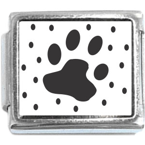 Paw Print Italian Charm