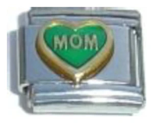 Mom Green Italian Charm