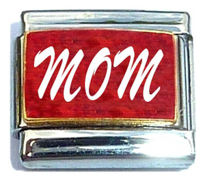 Mom Red Italian Charm Mom Red Italian Charm