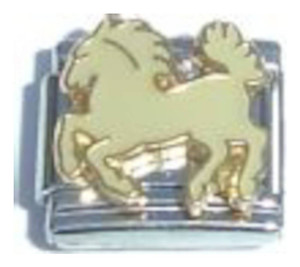 Horse White Italian Charm
