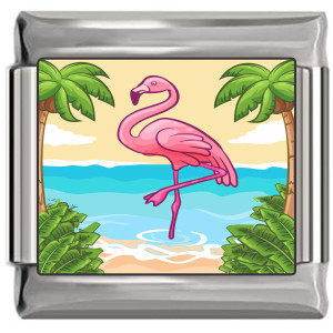 Flamingo Italian Charm Flamingo Italian Charm