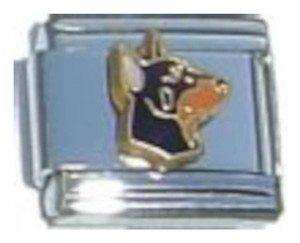 Doberman Dog Italian Charm Doberman Dog Italian Charm