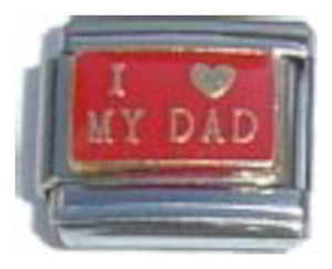 I Love My Dad Italian Charm I Love My Dad Italian Charm