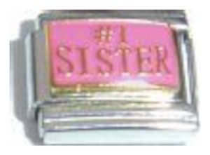 Number One Sister Italian Charm