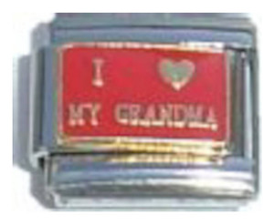 I Love My Grandma Italian Charm I Love My Grandma Italian Charm