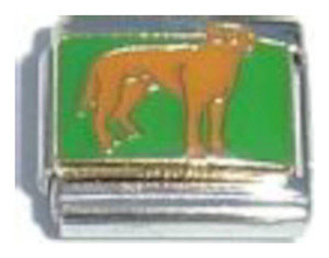 Brown Dog Italian Charm