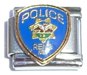 Police Badge Italian Charm Police Badge Italian Charm