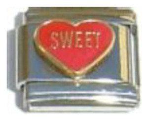 Sweet On Red Heart Italian Charm Sweet On Red Heart Italian Charm